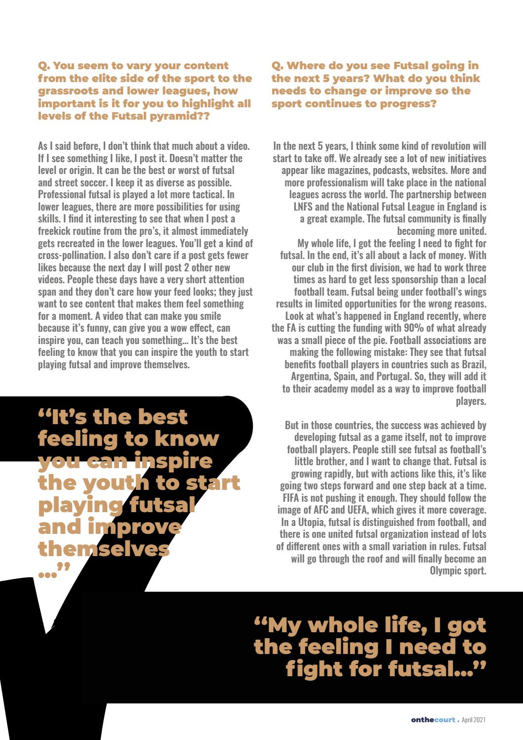 On The Court Magazine Interview 6